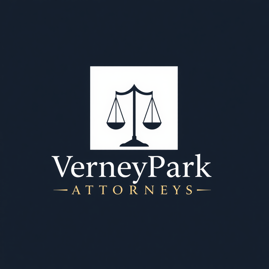 To design a captivating logo for "VerneyPark Attorneys," the focus should be on creating a visual identity that reflects professionalism, trust, and sophistication. The logo should embody the qualities of a reputable law firm while conveying a sense of strength, reliability, and elegance.

Consider incorporating symbols that evoke the legal field, such as a balanced scale or a shield, subtly integrated to represent justice and protection. The typography should be sleek, modern, and refined, with a font that communicates both authority and approachability. A neutral or classic color palette—perhaps deep navy, rich gray, or a muted gold—can add to the sense of prestige and timelessness.

"VerneyPark" can stand out as a unified wordmark, with "Attorneys" placed below or beside it in a complementary but slightly understated font, allowing the firm’s name to take center stage. The overall design should strike a balance between tradition and contemporary style, ensuring it feels modern yet established, instilling confidence in clients and partners alike.