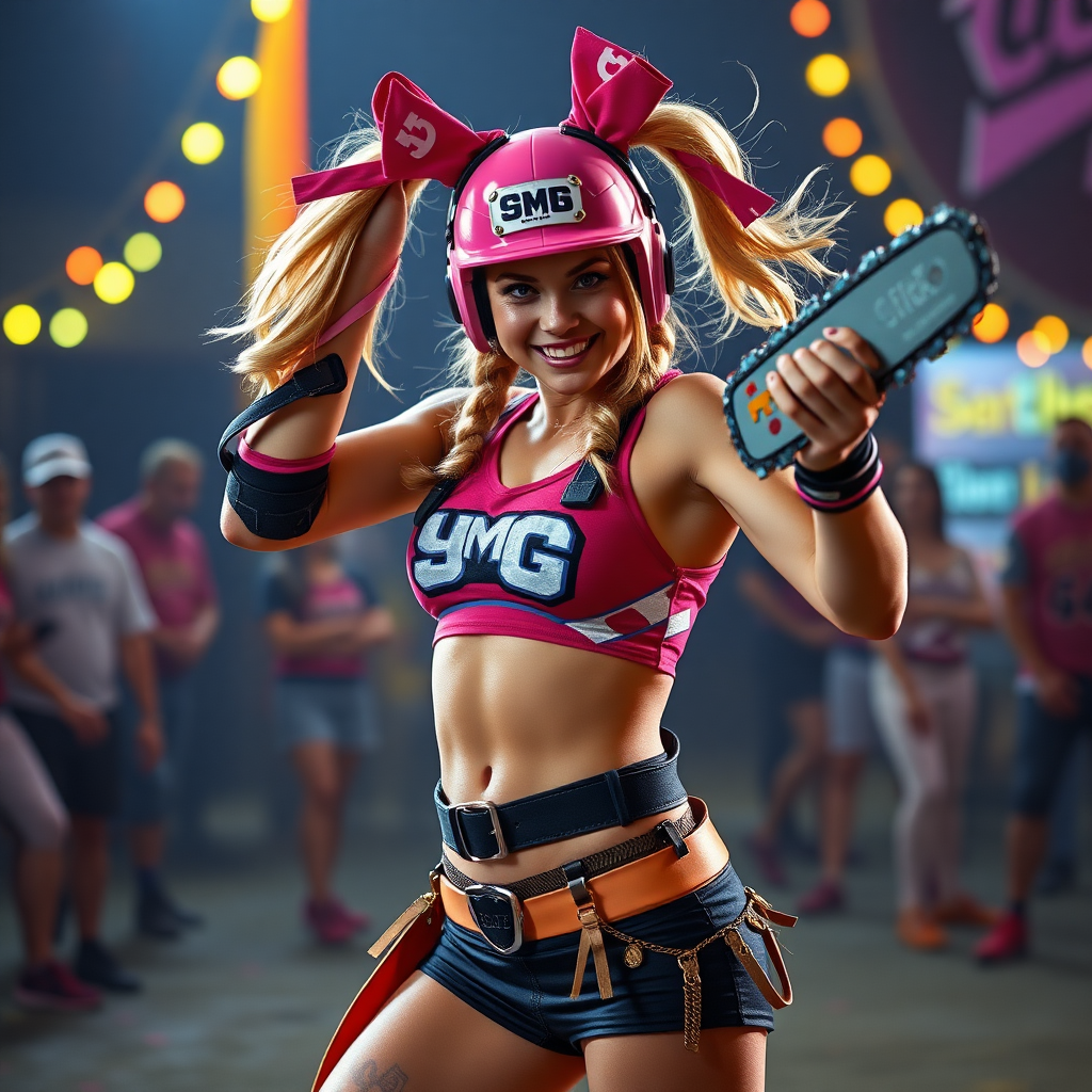 JULIET starling cheerleader with chainsaw