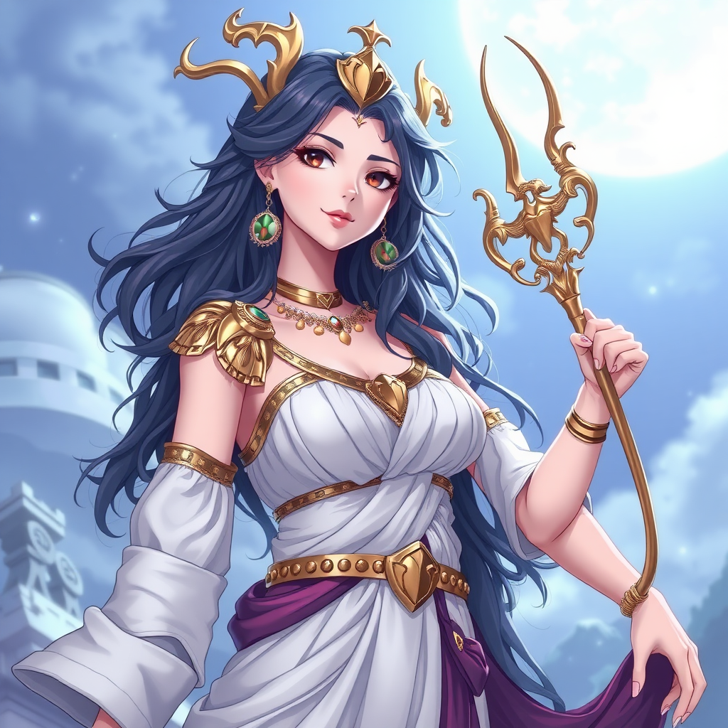 Pandora, greek mythology, anime style, clothed