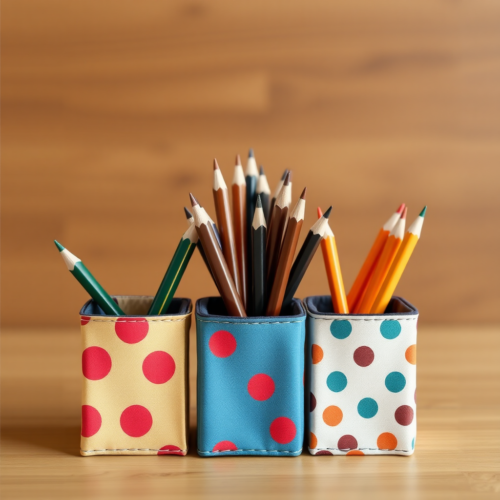 create picture of three pencilcases