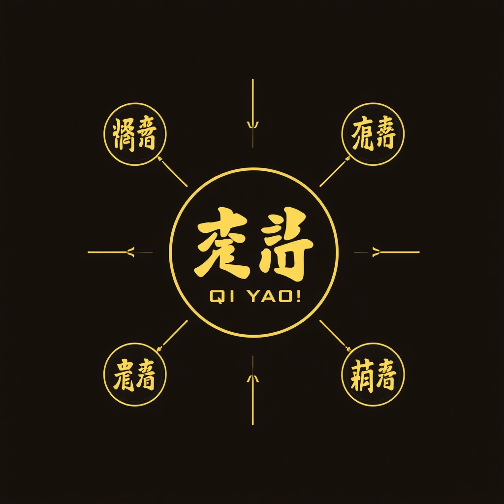 Logo themed around Qi Yao Studio