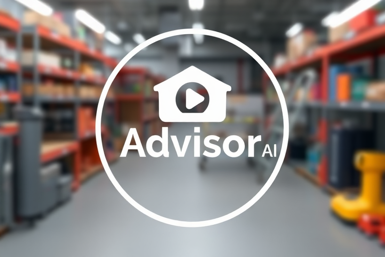 A logo for shop repair software called "Shop Advisor AI"