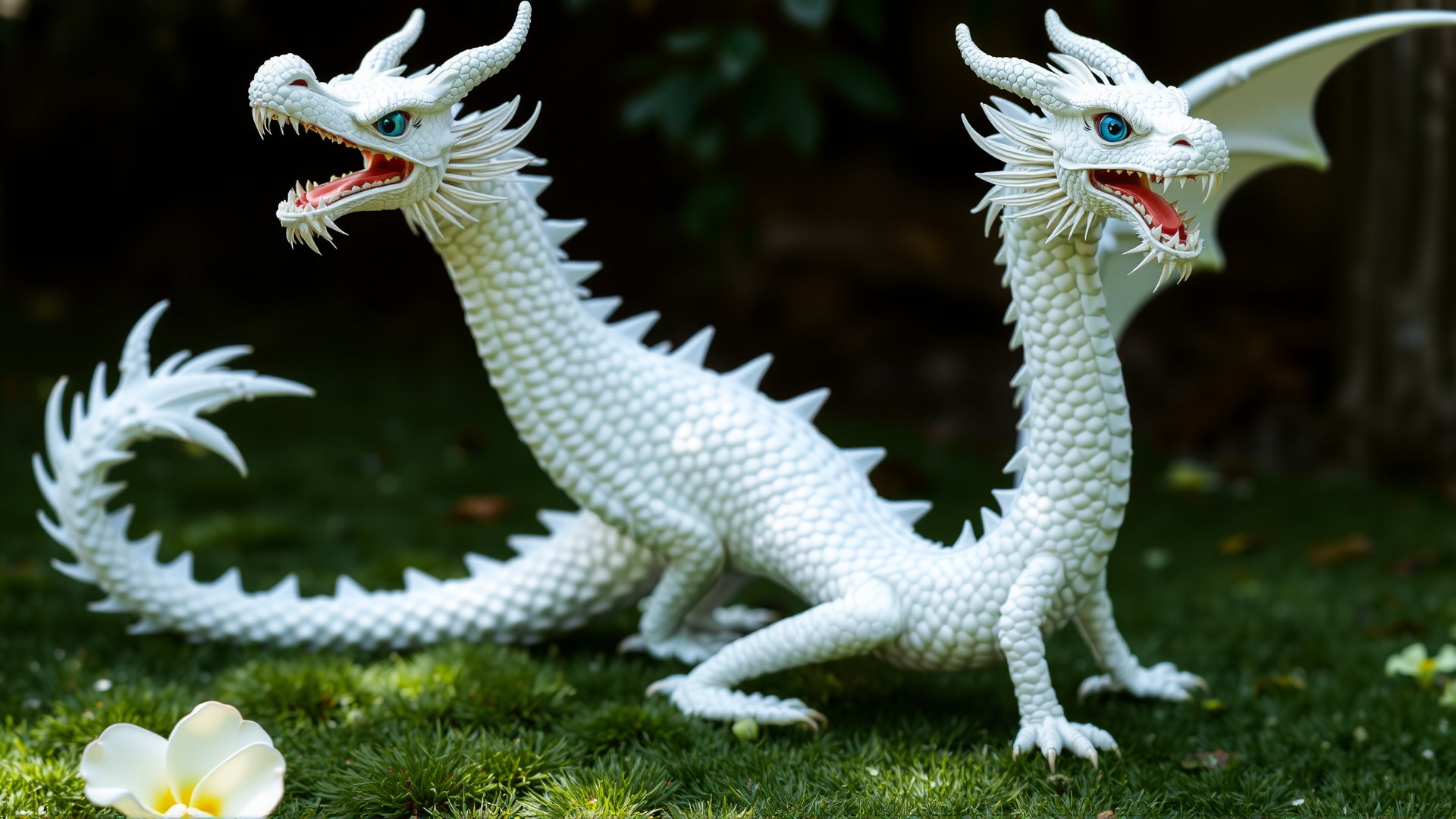 photo, blue-eyes white dragon, full body