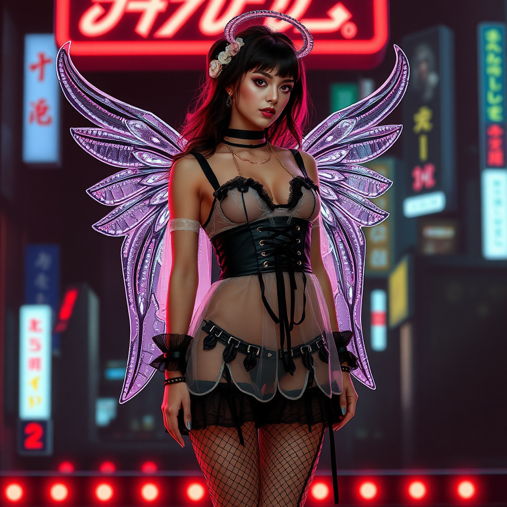 angel, burlesque, tokyo, transparent outfit