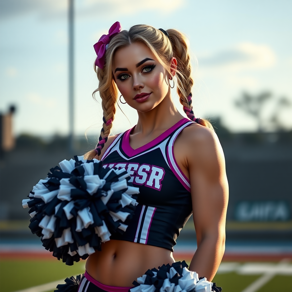 Juliet Starling is a muscular goth and cheerleader of Santa Romero High. She has a very confident an sedative expression while posing for her team.  
Kiss and Love