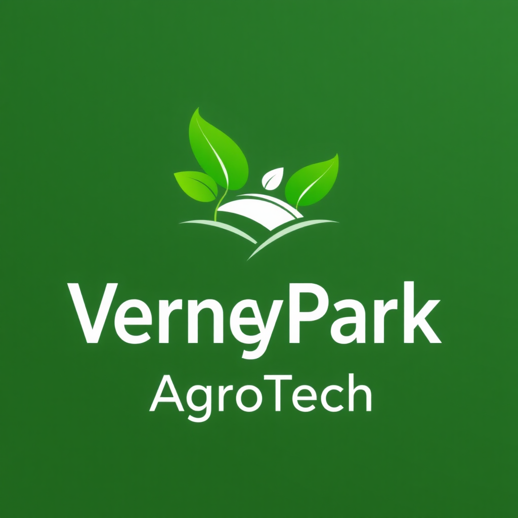 To create a visually striking and memorable logo for "VerneyPark-AgroTech," the design should reflect innovation, sustainability, and the forward-thinking nature of agricultural technology. The logo should evoke a sense of growth, connection with nature, and cutting-edge solutions.

Incorporating natural elements like leaves, crops, or a subtle depiction of the earth can symbolize the agricultural focus, while sleek, modern lines or abstract shapes can highlight the technology aspect. The typography should be clean and contemporary, with "VerneyPark" standing strong and distinguished, while "AgroTech" can be presented in a way that reflects innovation—perhaps with a futuristic font or stylized design.

A color palette inspired by nature, such as earthy greens, blues, or rich browns, can create a connection to the agricultural world, balanced with a hint of metallic or tech-inspired hues to convey modernity and innovation. The overall logo should merge the concepts of tradition and technology, representing VerneyPark-AgroTech’s role in revolutionizing agriculture while staying rooted in the environment.