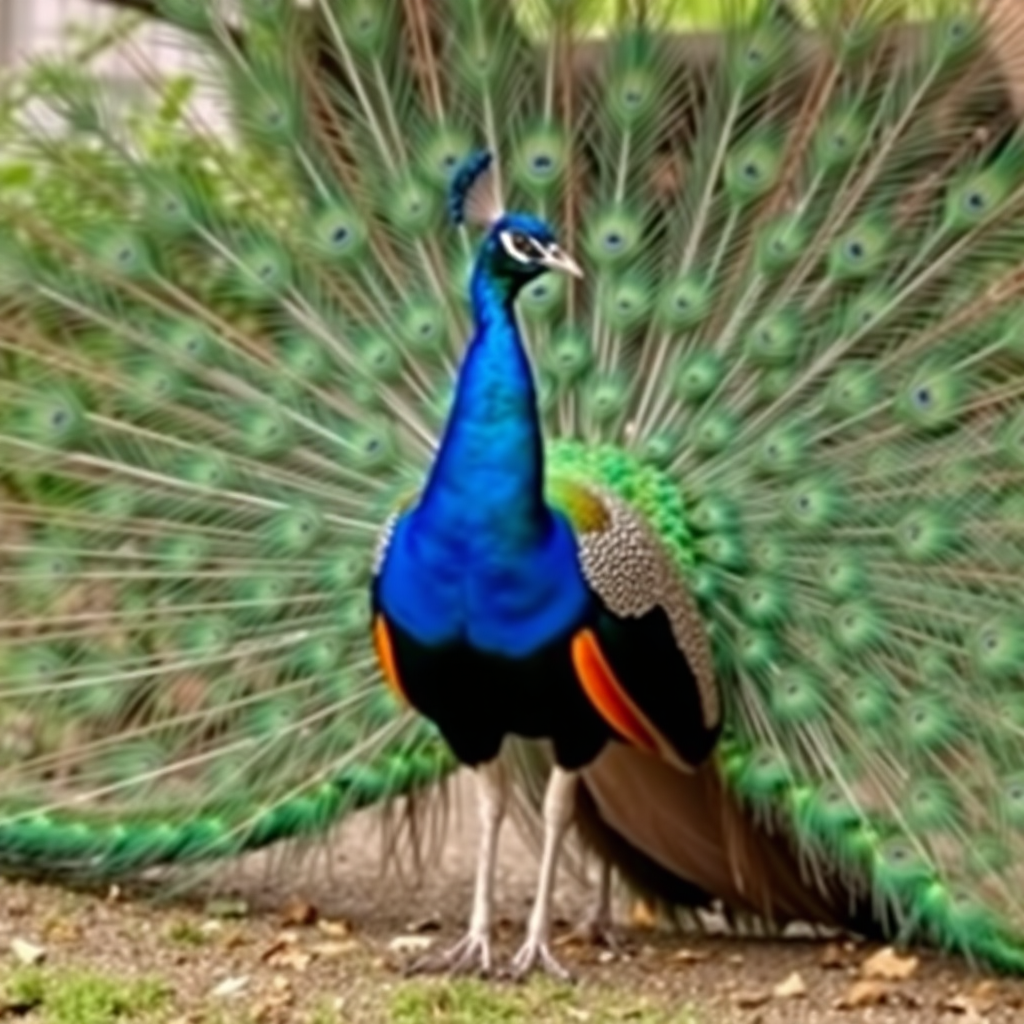 A peacock