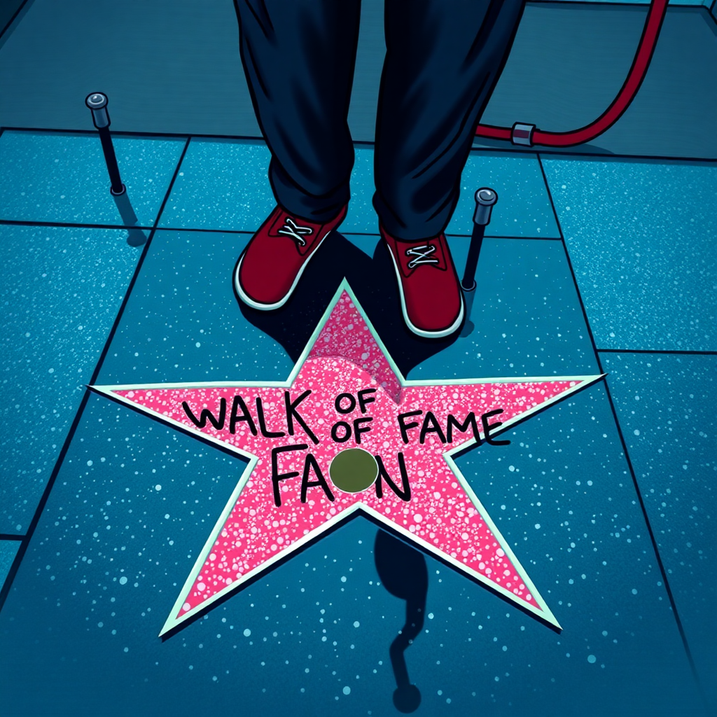 walk of fame star with ed edd n eddy written on it