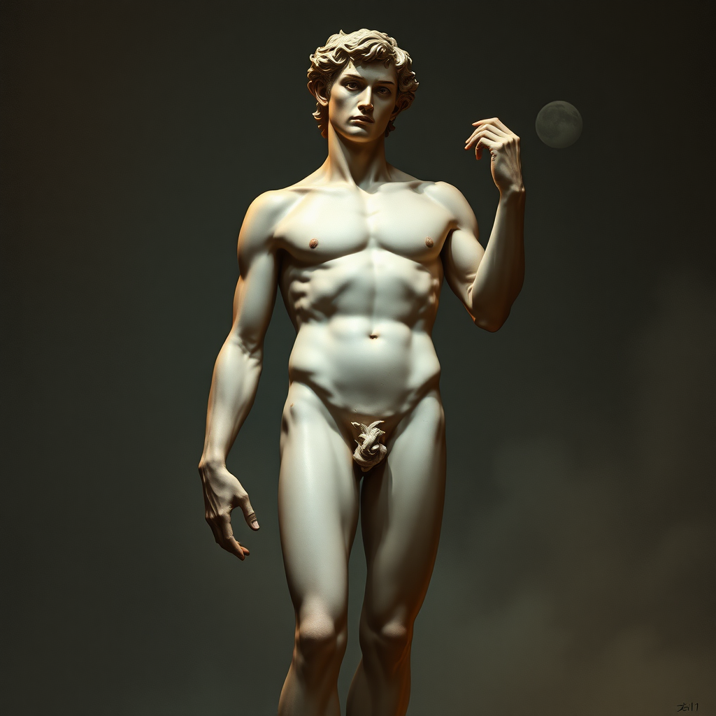 In the world of Vampire the Dark Ages, a man whose body has the same proportions as Michelangelo's David.