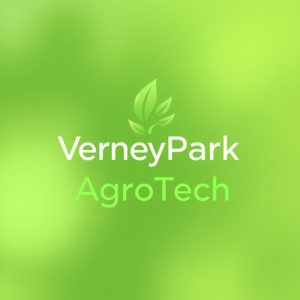 To create a visually striking and memorable logo for "VerneyPark-AgroTech," the design should reflect innovation, sustainability, and the forward-thinking nature of agricultural technology. The logo should evoke a sense of growth, connection with nature, and cutting-edge solutions.

Incorporating natural elements like leaves, crops, or a subtle depiction of the earth can symbolize the agricultural focus, while sleek, modern lines or abstract shapes can highlight the technology aspect. The typography should be clean and contemporary, with "VerneyPark" standing strong and distinguished, while "AgroTech" can be presented in a way that reflects innovation—perhaps with a futuristic font or stylized design.

A color palette inspired by nature, such as earthy greens, blues, or rich browns, can create a connection to the agricultural world, balanced with a hint of metallic or tech-inspired hues to convey modernity and innovation. The overall logo should merge the concepts of tradition and technology, representing VerneyPark-AgroTech’s role in revolutionizing agriculture while staying rooted in the environment.