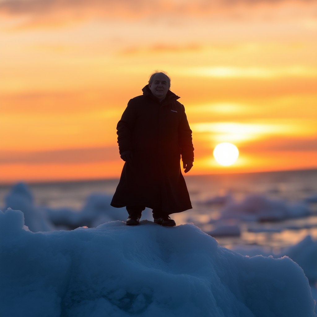 chris de burgh on an iceberg