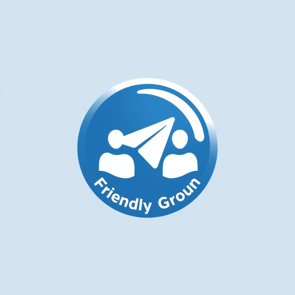 circle logo for telegram friendly group