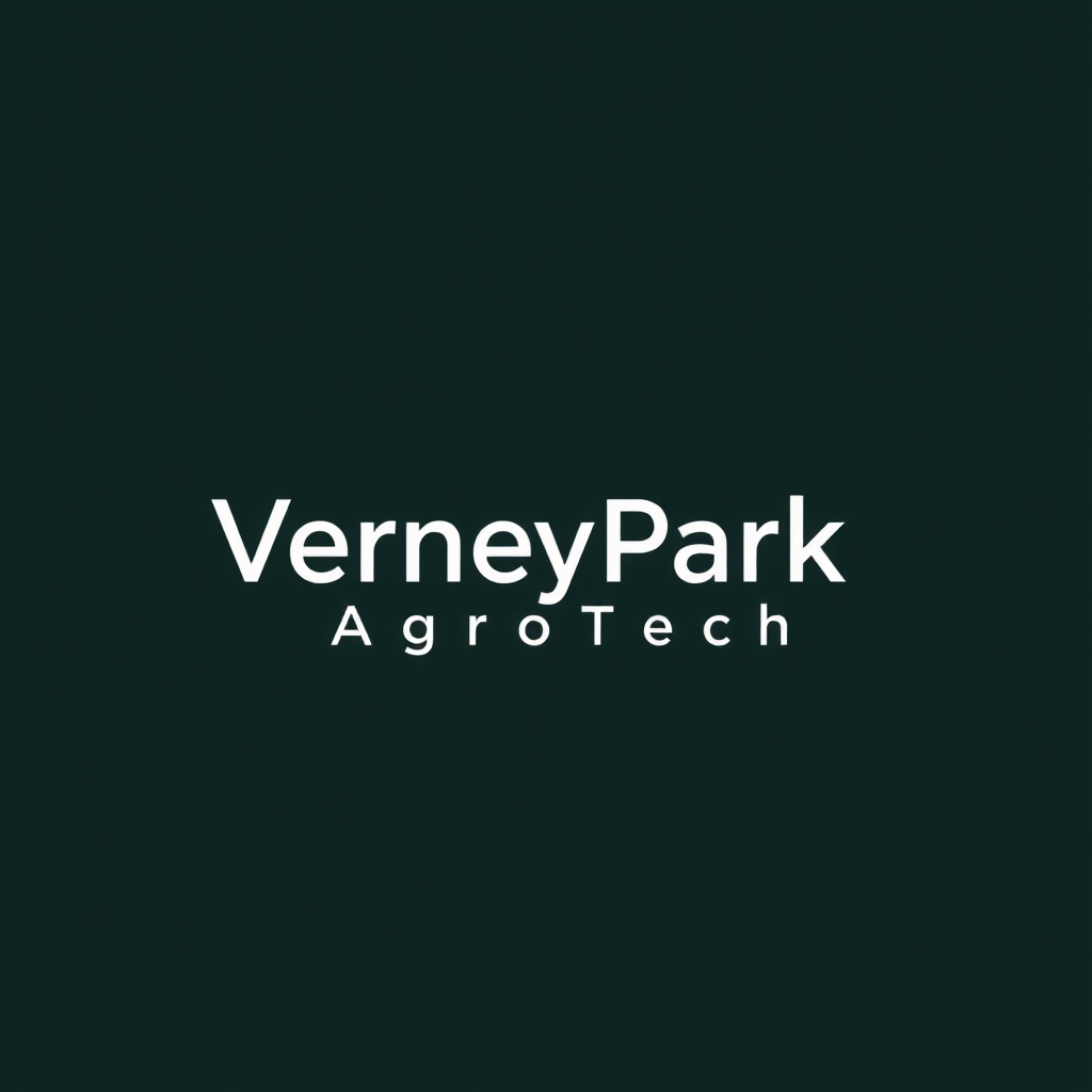 To create a visually striking and memorable logo for "VerneyPark-AgroTech," the design should reflect innovation, sustainability, and the forward-thinking nature of agricultural technology. The logo should evoke a sense of growth, connection with nature, and cutting-edge solutions.

Incorporating natural elements like leaves, crops, or a subtle depiction of the earth can symbolize the agricultural focus, while sleek, modern lines or abstract shapes can highlight the technology aspect. The typography should be clean and contemporary, with "VerneyPark" standing strong and distinguished, while "AgroTech" can be presented in a way that reflects innovation—perhaps with a futuristic font or stylized design.

A color palette inspired by nature, such as earthy greens, blues, or rich browns, can create a connection to the agricultural world, balanced with a hint of metallic or tech-inspired hues to convey modernity and innovation. The overall logo should merge the concepts of tradition and technology, representing VerneyPark-AgroTech’s role in revolutionizing agriculture while staying rooted in the environment.