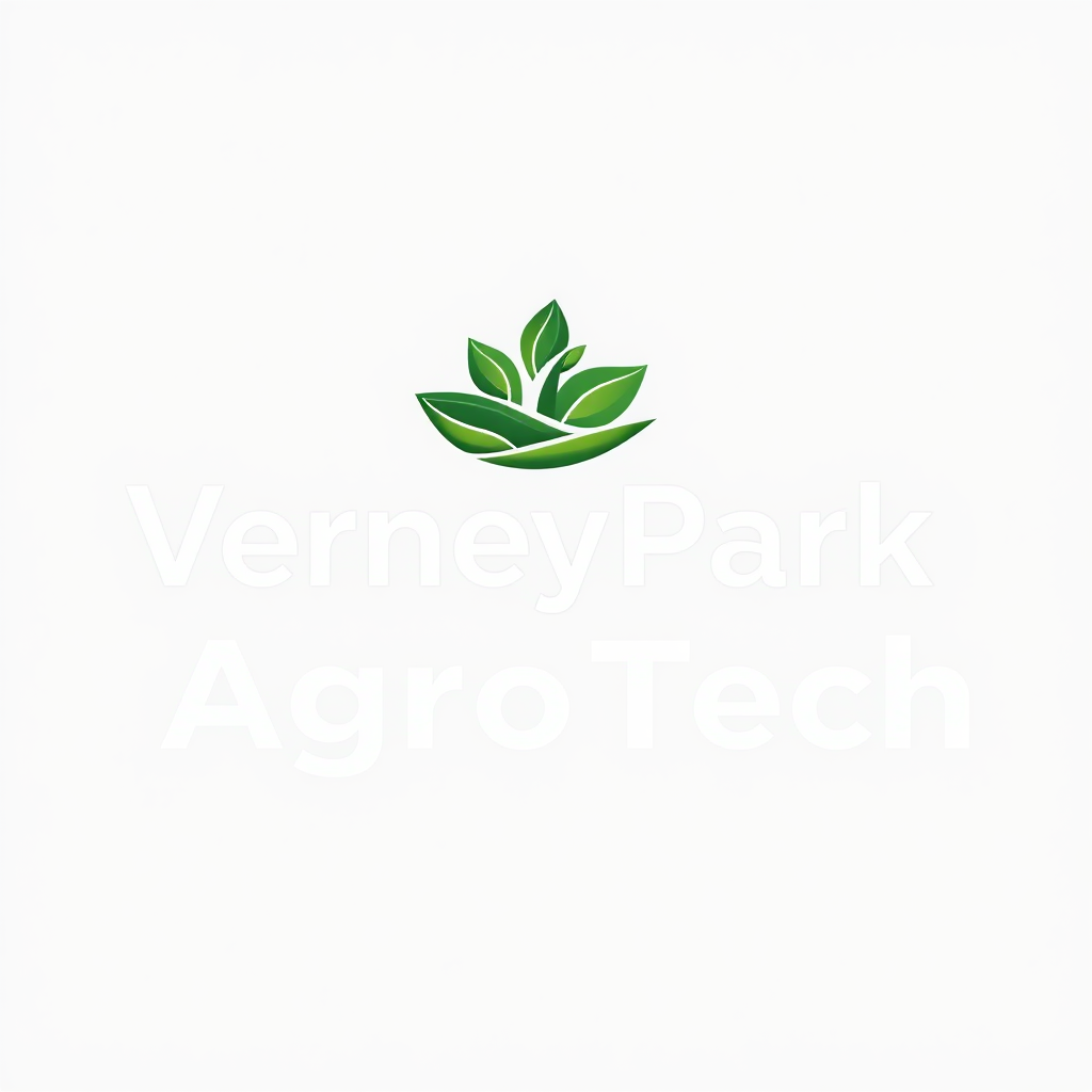 To create a visually striking and memorable logo for "VerneyPark-AgroTech," the design should reflect innovation, sustainability, and the forward-thinking nature of agricultural technology. The logo should evoke a sense of growth, connection with nature, and cutting-edge solutions.

Incorporating natural elements like leaves, crops, or a subtle depiction of the earth can symbolize the agricultural focus, while sleek, modern lines or abstract shapes can highlight the technology aspect. The typography should be clean and contemporary, with "VerneyPark" standing strong and distinguished, while "AgroTech" can be presented in a way that reflects innovation—perhaps with a futuristic font or stylized design.

A color palette inspired by nature, such as earthy greens, blues, or rich browns, can create a connection to the agricultural world, balanced with a hint of metallic or tech-inspired hues to convey modernity and innovation. The overall logo should merge the concepts of tradition and technology, representing VerneyPark-AgroTech’s role in revolutionizing agriculture while staying rooted in the environment.