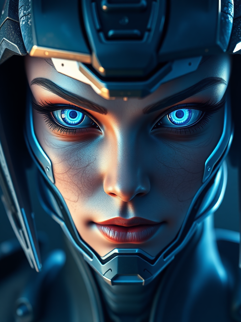 Cortana, (Halo), (dynamic lighting:1.5), highly detailed, 8k wallpaper, (detailed face and eyes:1.4)