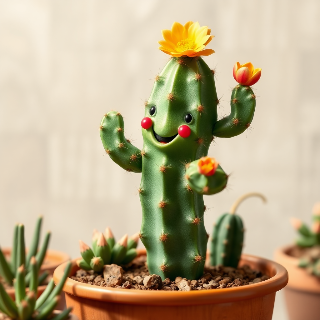 A dancing cactus