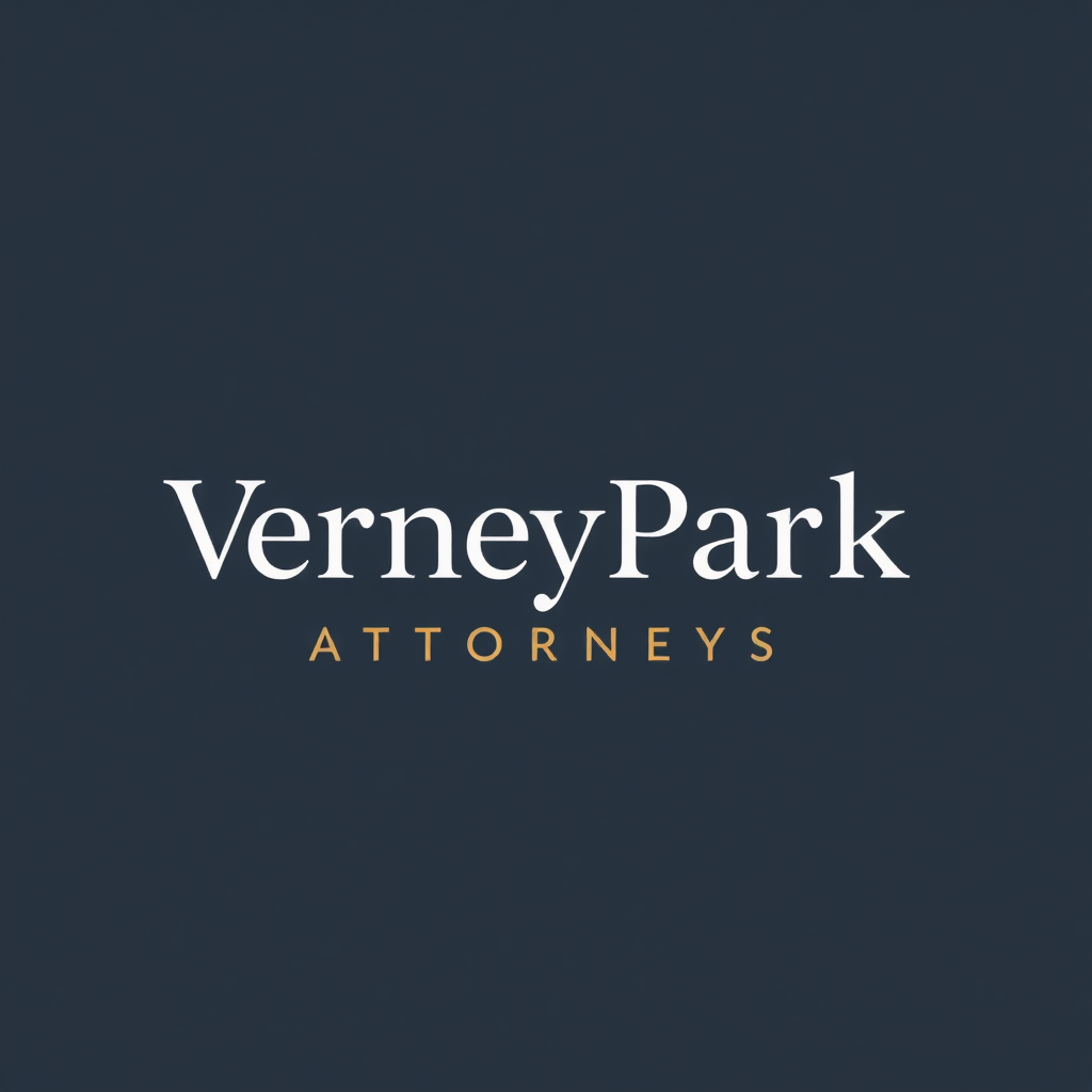 To design a captivating logo for "VerneyPark Attorneys," the focus should be on creating a visual identity that reflects professionalism, trust, and sophistication. The logo should embody the qualities of a reputable law firm while conveying a sense of strength, reliability, and elegance.

Consider incorporating symbols that evoke the legal field, such as a balanced scale or a shield, subtly integrated to represent justice and protection. The typography should be sleek, modern, and refined, with a font that communicates both authority and approachability. A neutral or classic color palette—perhaps deep navy, rich gray, or a muted gold—can add to the sense of prestige and timelessness.

"VerneyPark" can stand out as a unified wordmark, with "Attorneys" placed below or beside it in a complementary but slightly understated font, allowing the firm’s name to take center stage. The overall design should strike a balance between tradition and contemporary style, ensuring it feels modern yet established, instilling confidence in clients and partners alike.