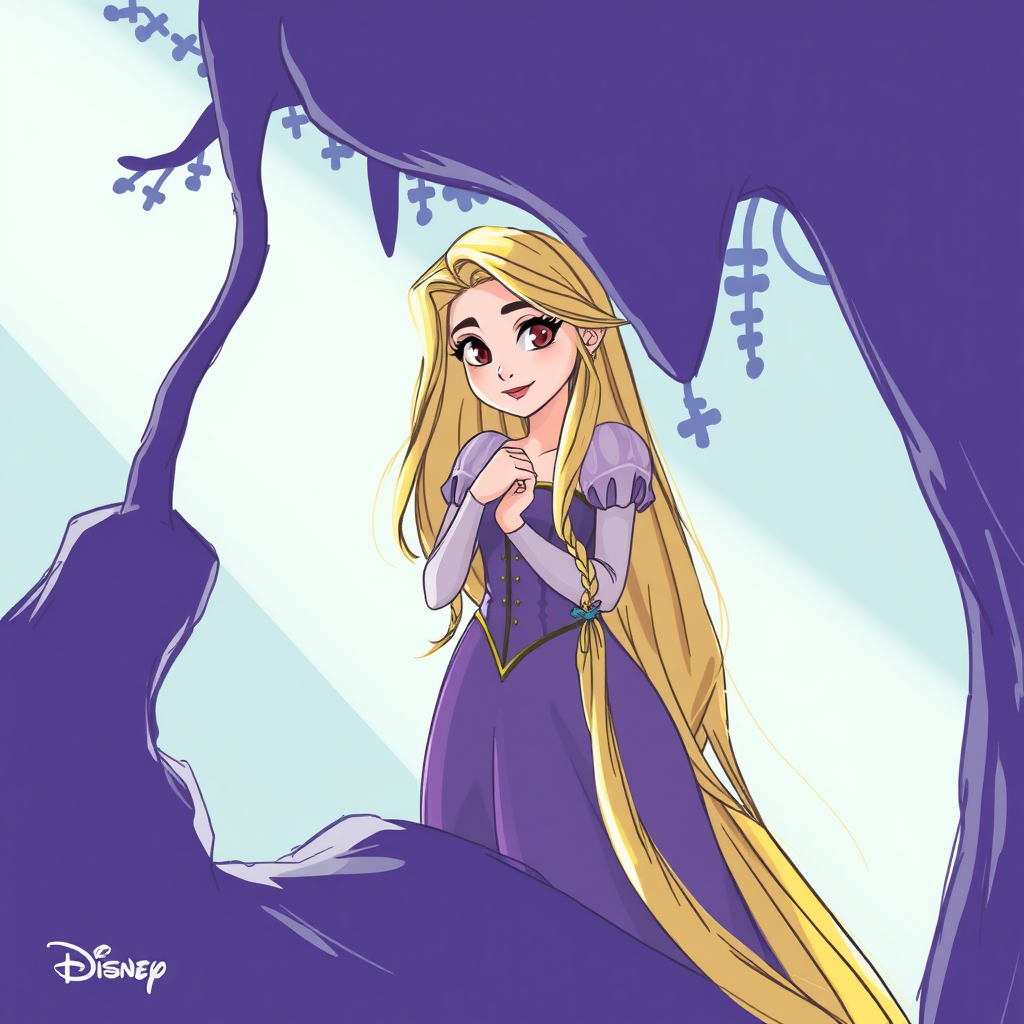 Disney concept sketch Rapunzel