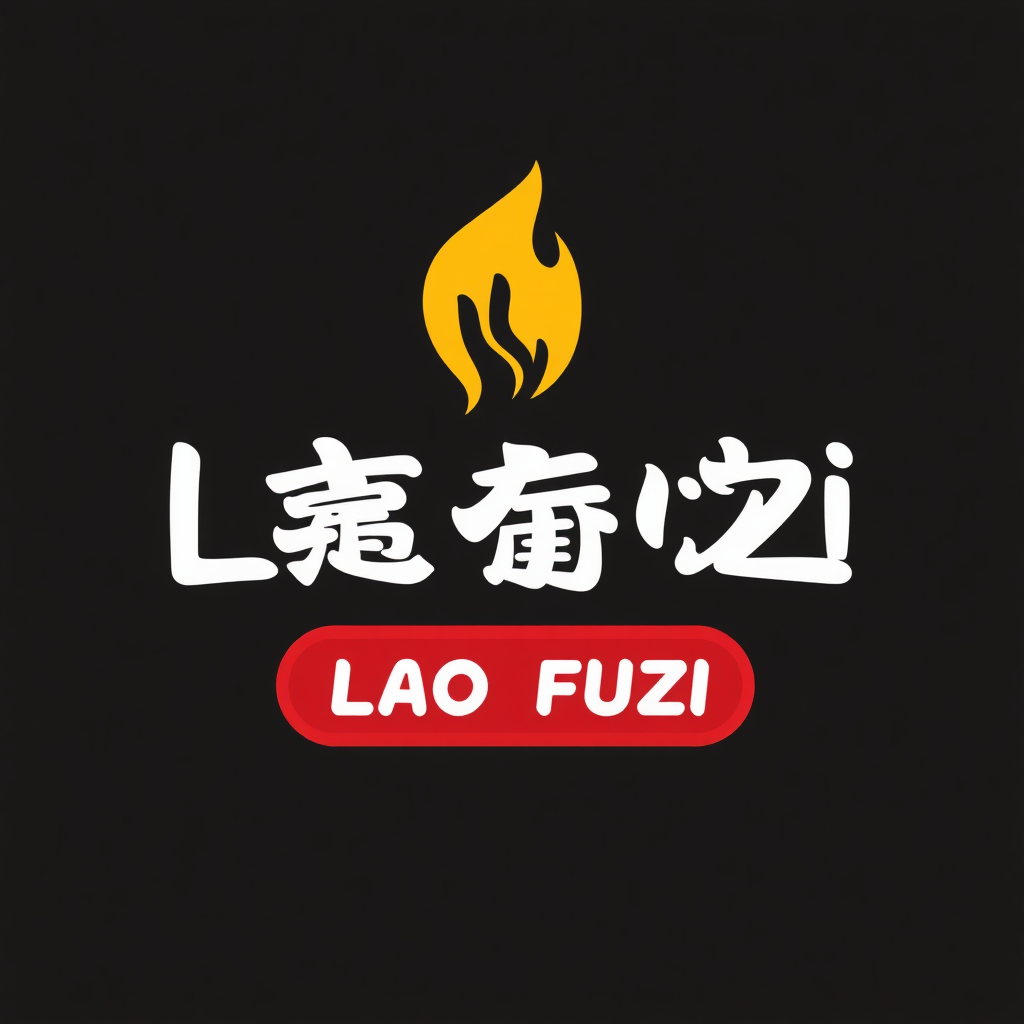 Design a logo for the Lao Fuzi fast food restaurant. The store name in Chinese is 老夫子.