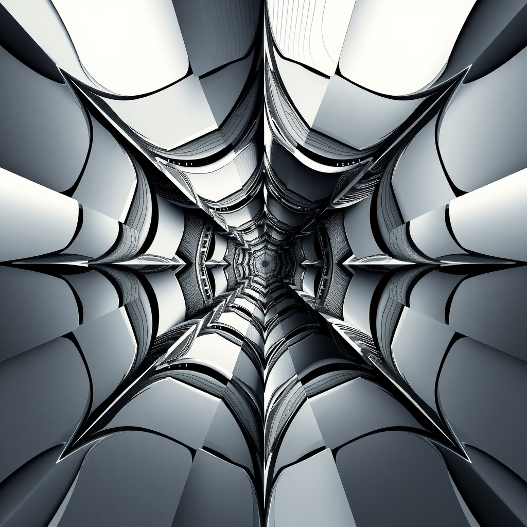 Create a picture in "Maxfield Escher" style.