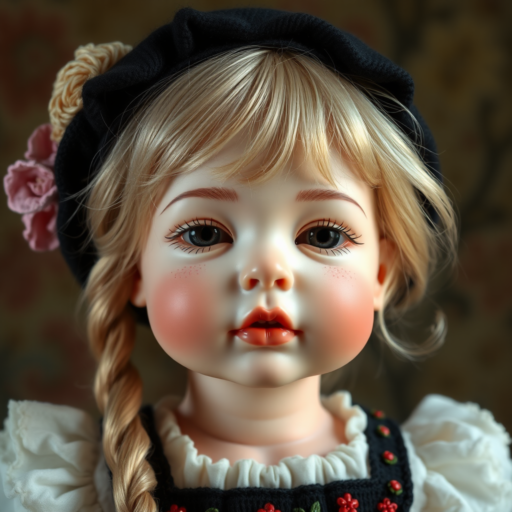 ooak art doll, artist doll, realistic doll, life-like porcelain doll