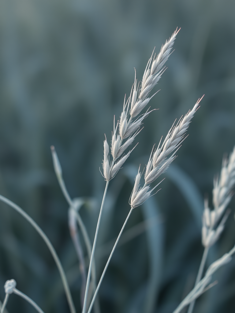 Draw the silver grass with a blurred background.