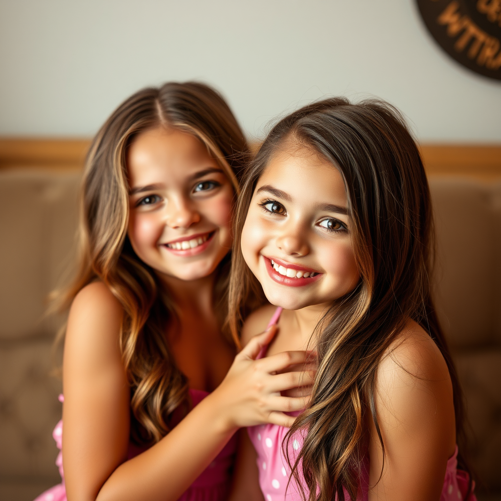 Beautiful cute little preteen girls, posing sexy