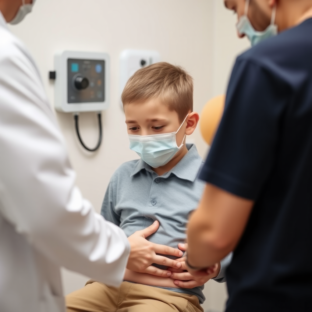 13 year old boy getting his private parts checked by docter