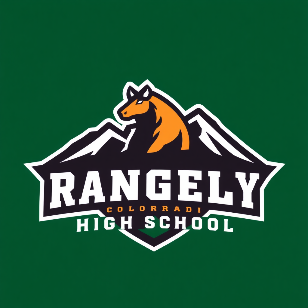 Generate a new logo for the Rangely High School in Colorado.