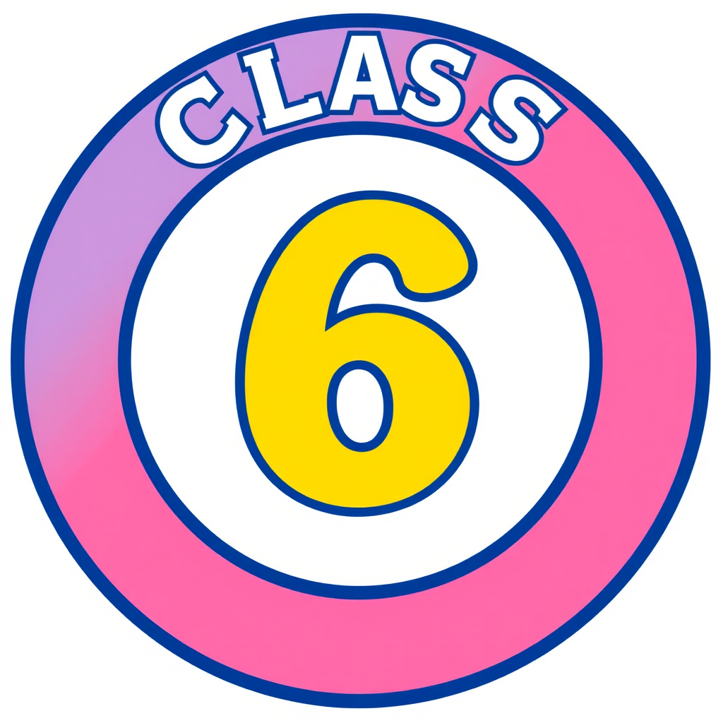 The class emblem incorporates the element "6," is circular, youthful and vibrant, and has no text.