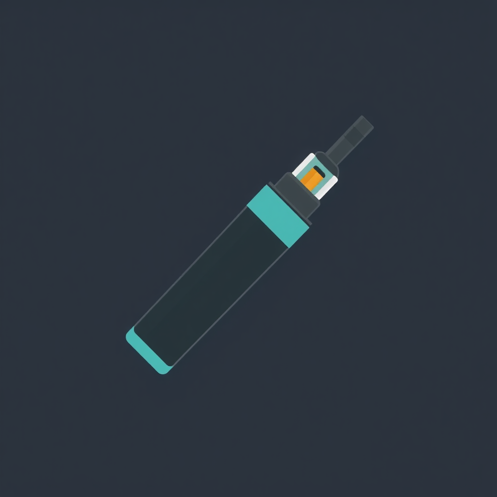 flat icon of a vape pen device