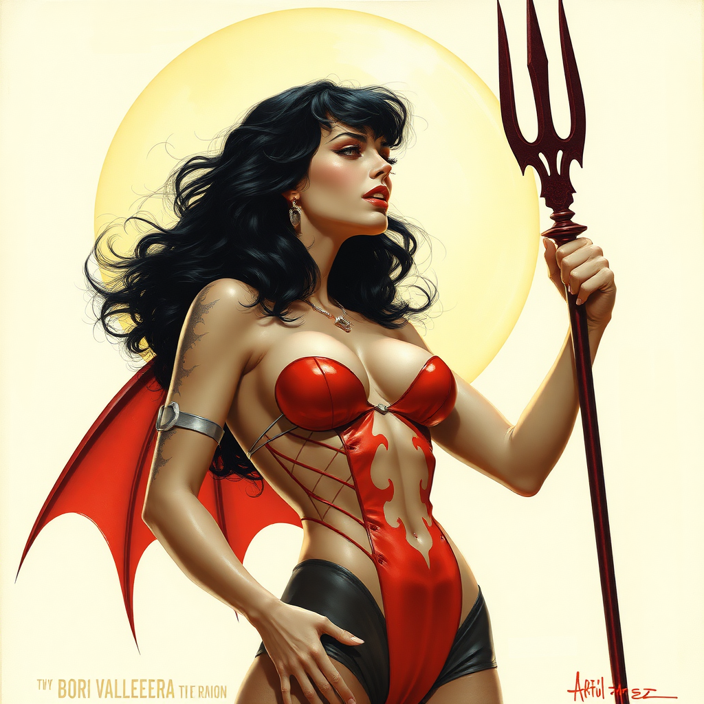 Imagine: if Boris Vallejo had originally painted Vampirella.