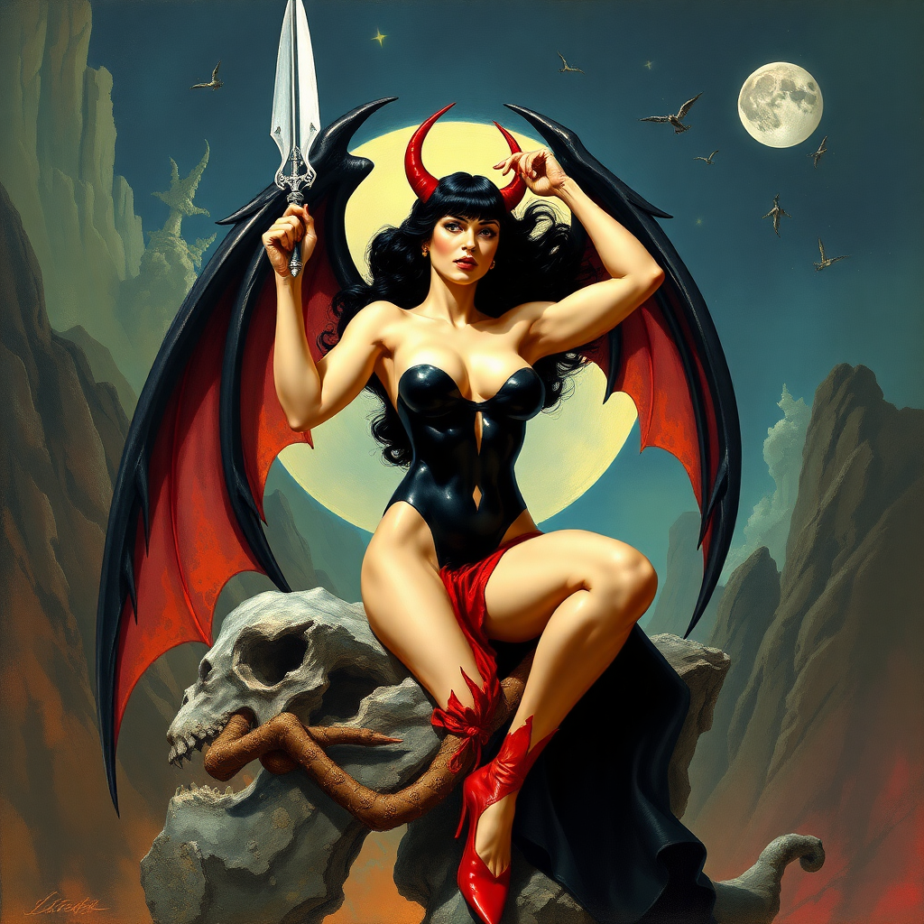 Imagine: if Frank Frazetta had originally painted Vampirella