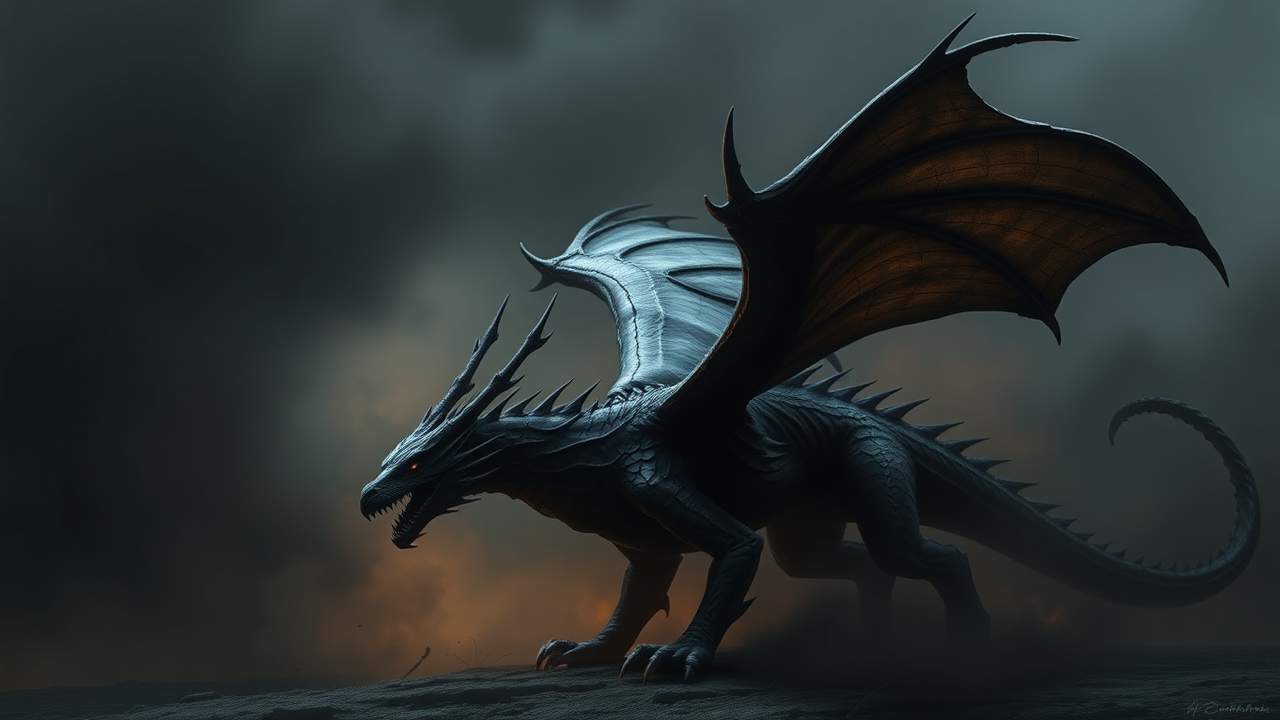 photo, dark dragon