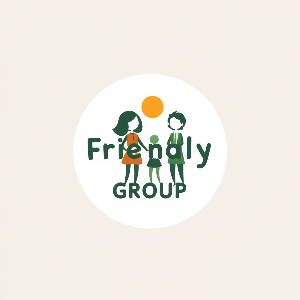 circle logo for friendly group