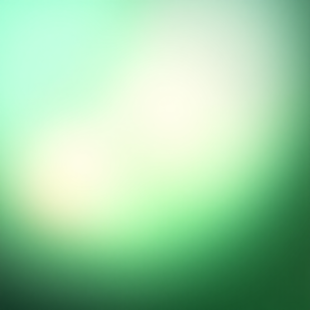 Minimalist direction frosted green gradient background