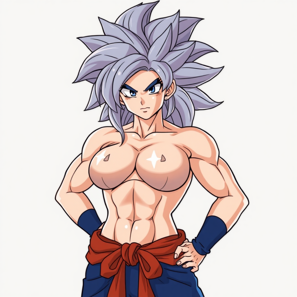 A female super Saiyan big breasts