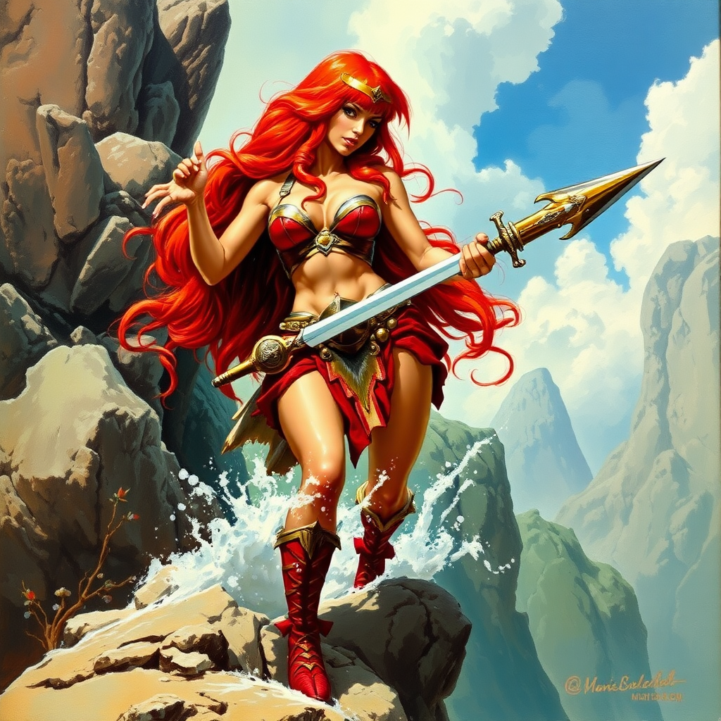 Imagine: if Frank Frazetta had originally painted Red Sonja