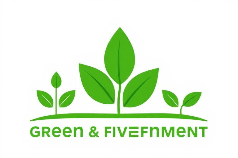 Health and Wellness Green Environment Logo