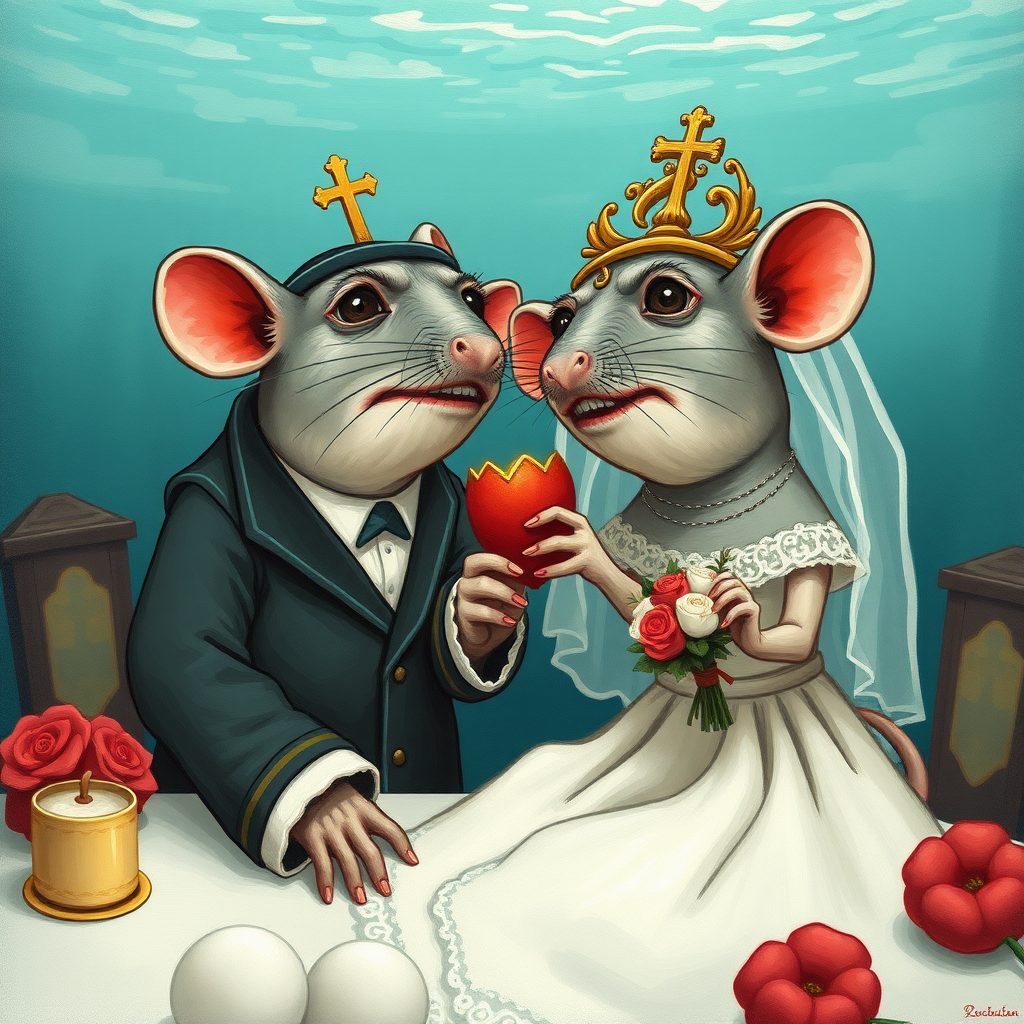 A rat wedding, Catholic, shark attack