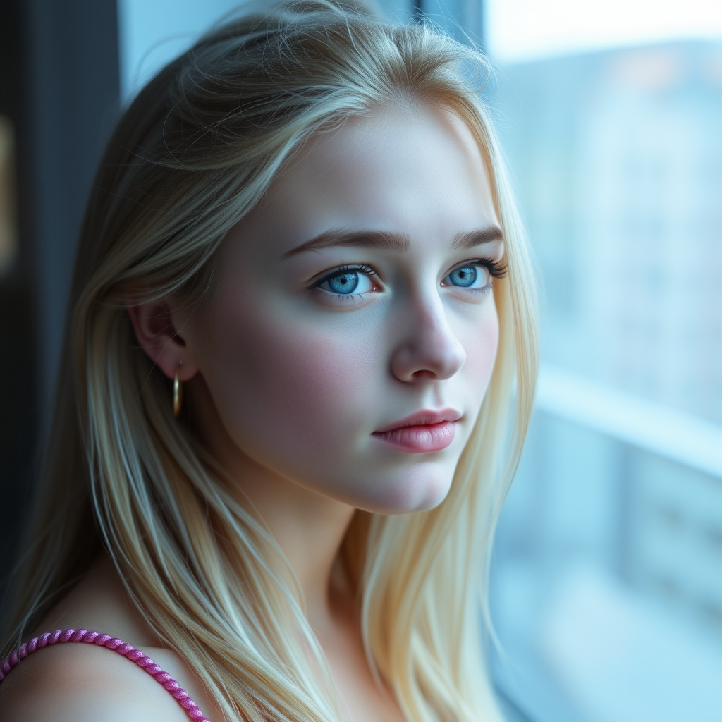 blonde teen girl