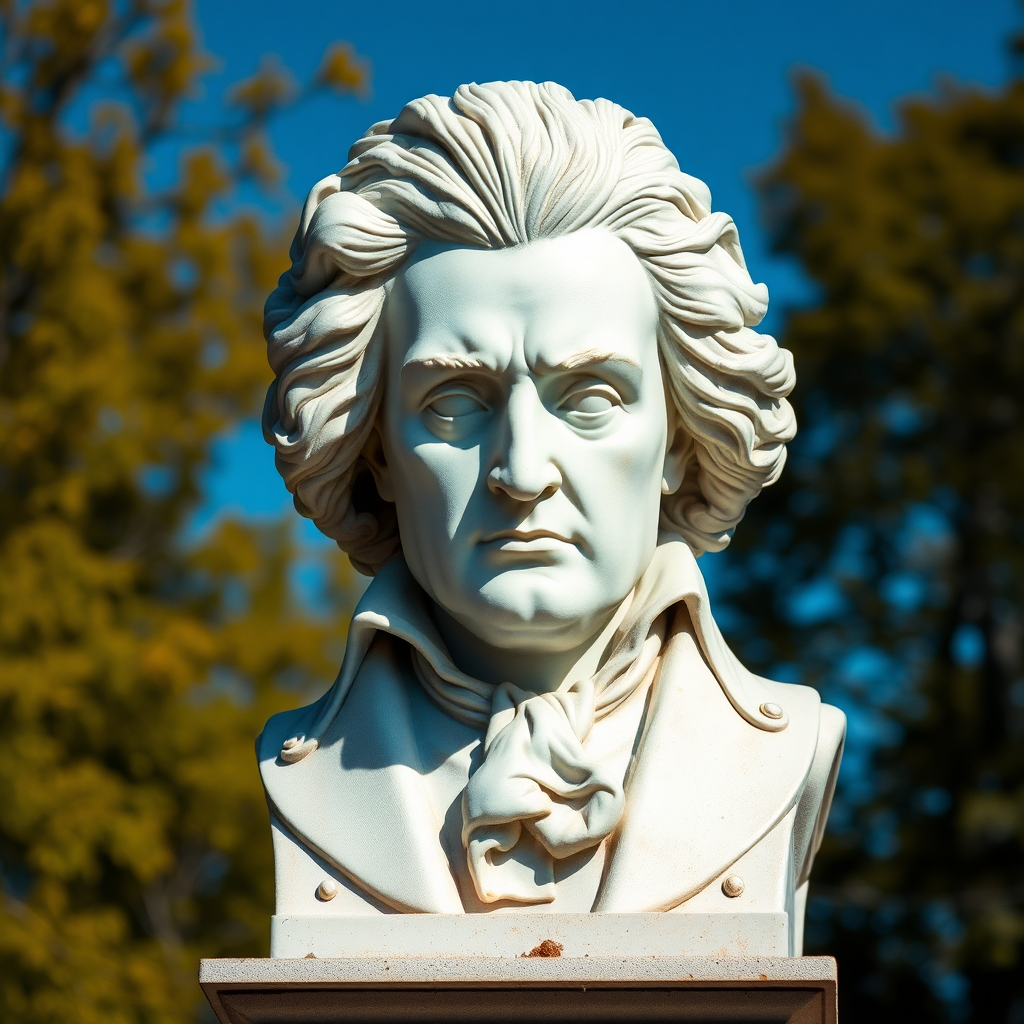 a bust of Beethoven