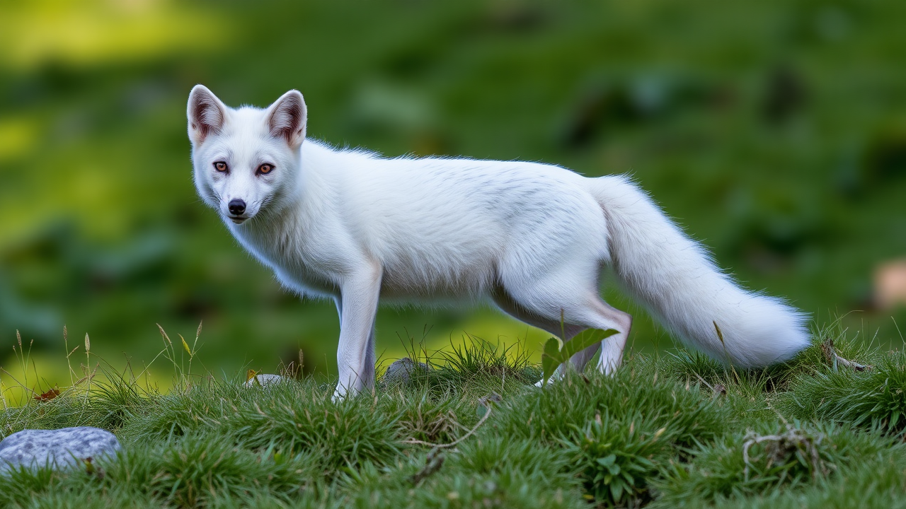 photo, nature, white fox