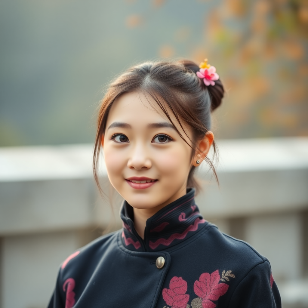 A pure and beautiful Chinese girl.