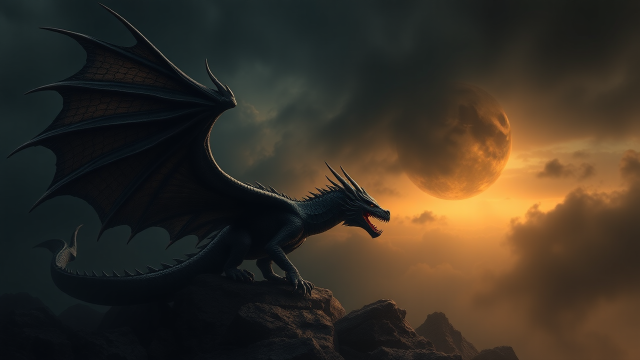 photo, dark dragon