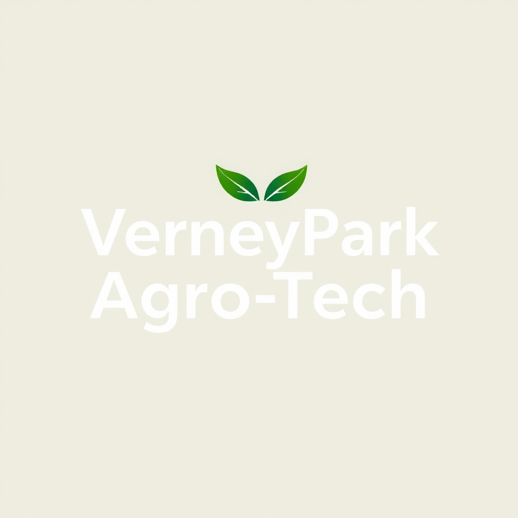 To create a visually striking and memorable logo for "VerneyPark-AgroTech," the design should reflect innovation, sustainability, and the forward-thinking nature of agricultural technology. The logo should evoke a sense of growth, connection with nature, and cutting-edge solutions.

Incorporating natural elements like leaves, crops, or a subtle depiction of the earth can symbolize the agricultural focus, while sleek, modern lines or abstract shapes can highlight the technology aspect. The typography should be clean and contemporary, with "VerneyPark" standing strong and distinguished, while "AgroTech" can be presented in a way that reflects innovation—perhaps with a futuristic font or stylized design.

A color palette inspired by nature, such as earthy greens, blues, or rich browns, can create a connection to the agricultural world, balanced with a hint of metallic or tech-inspired hues to convey modernity and innovation. The overall logo should merge the concepts of tradition and technology, representing VerneyPark-AgroTech’s role in revolutionizing agriculture while staying rooted in the environment.