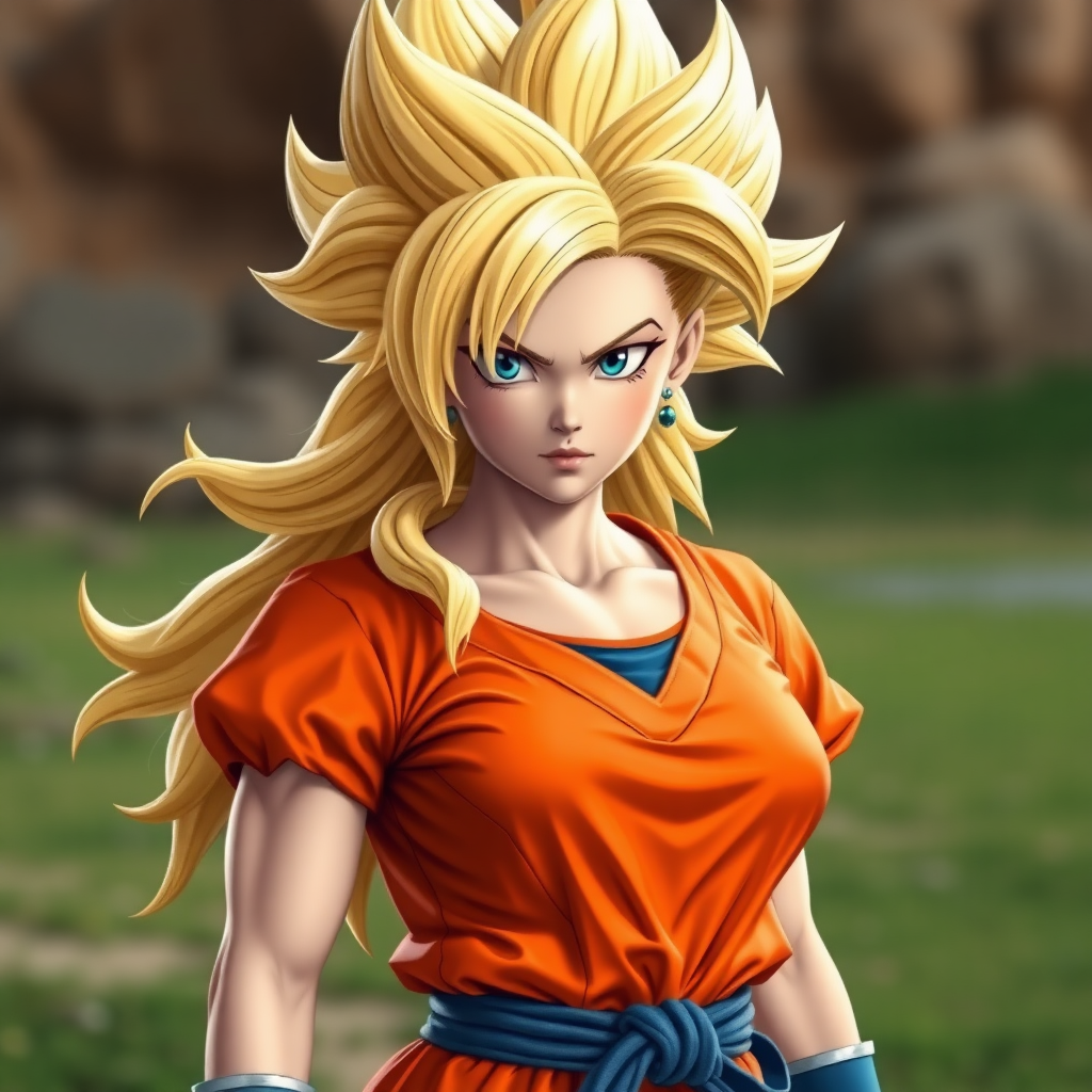 A female super Saiyan