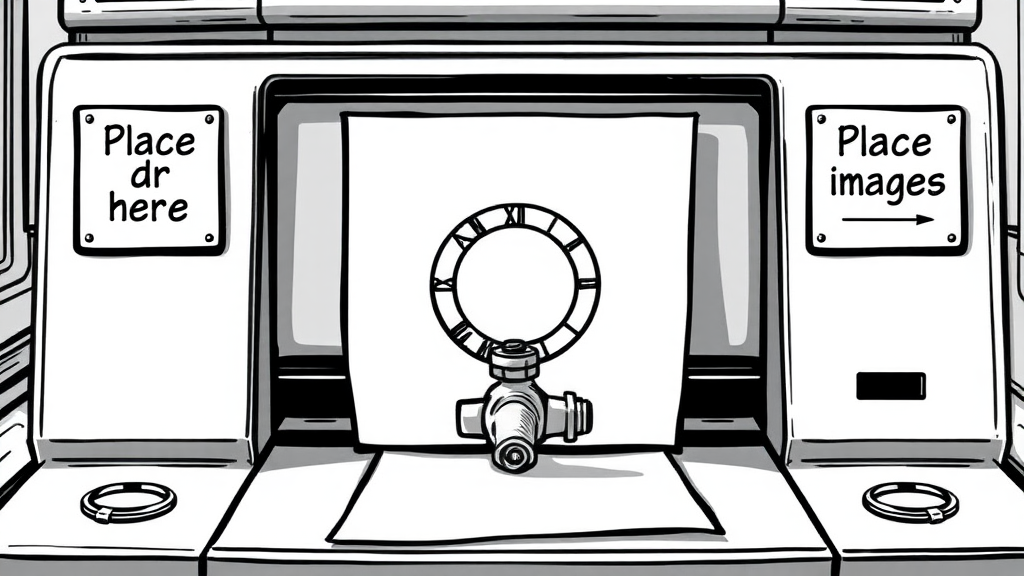 Comic image with only black ink of a paper scanner that has a terminal to pay with card. It has two signs. One says "Place card here". The other one says "Place images here". In the output, there's a valve that tells you the pressure of the image.