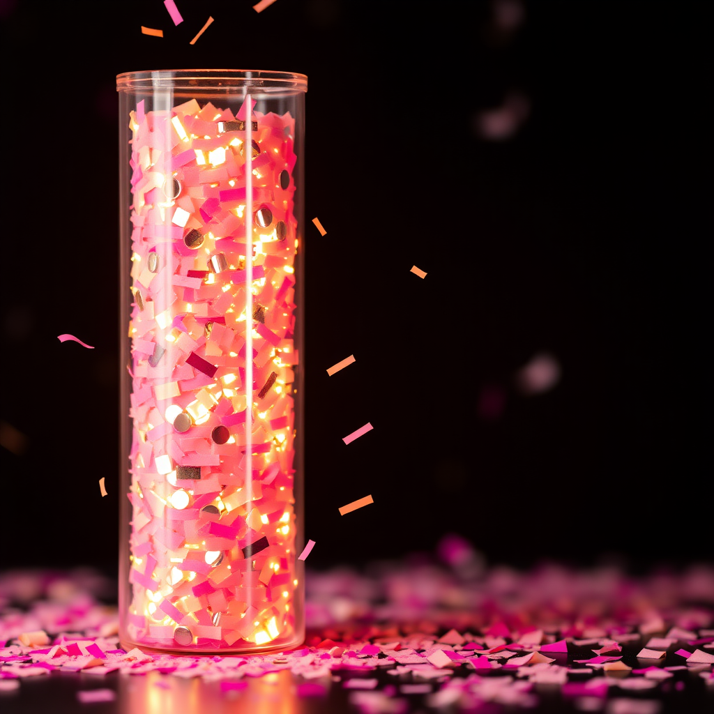 beautiful tube of confetti