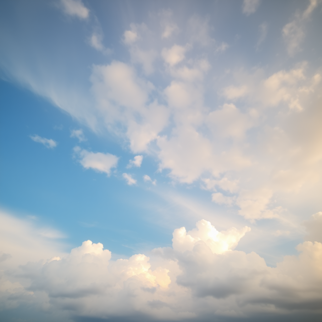 A sky full of auspicious clouds.